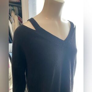 LOFT Black Crew Neck Sweater